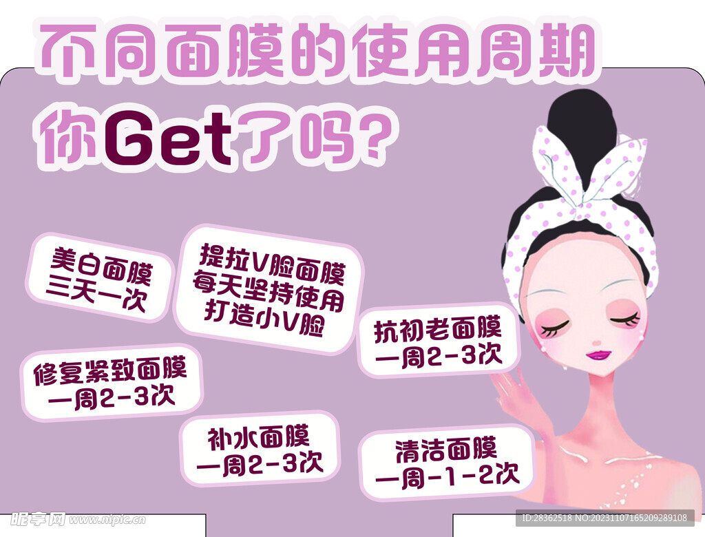 超市美陈立牌面膜周期