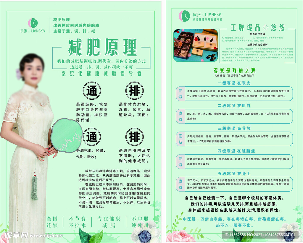 瘦身减肥宣传海报