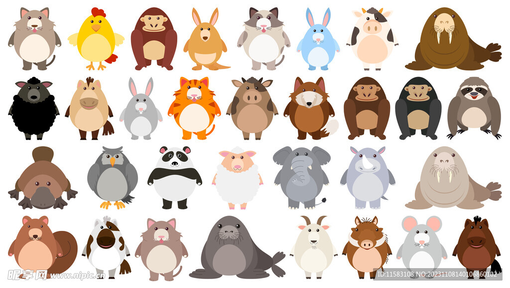 动物世界矢量