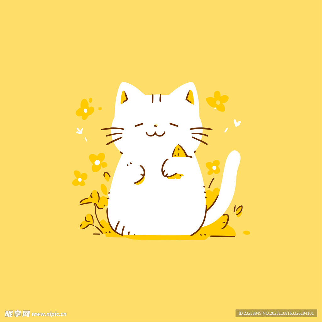 可爱卡通猫咪图案