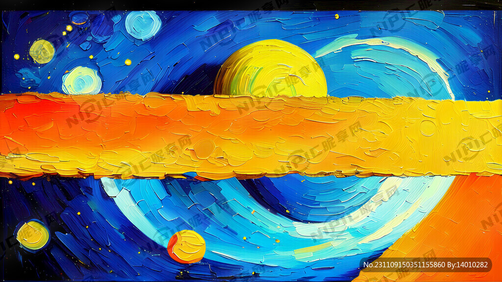 抽象 空间 油画