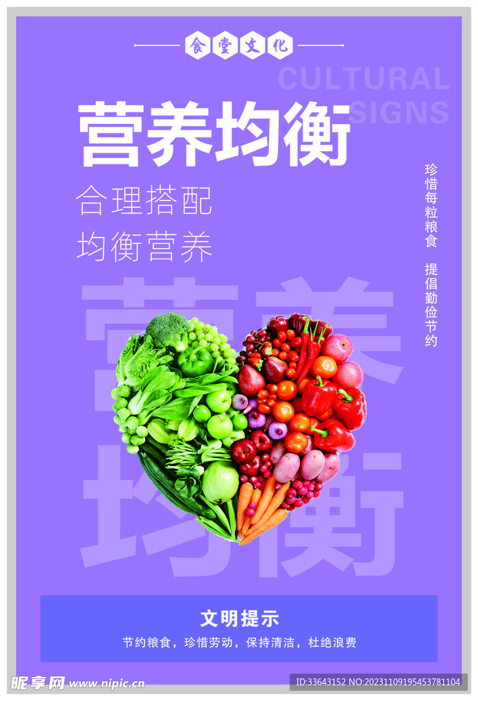 食堂文化 营养均衡