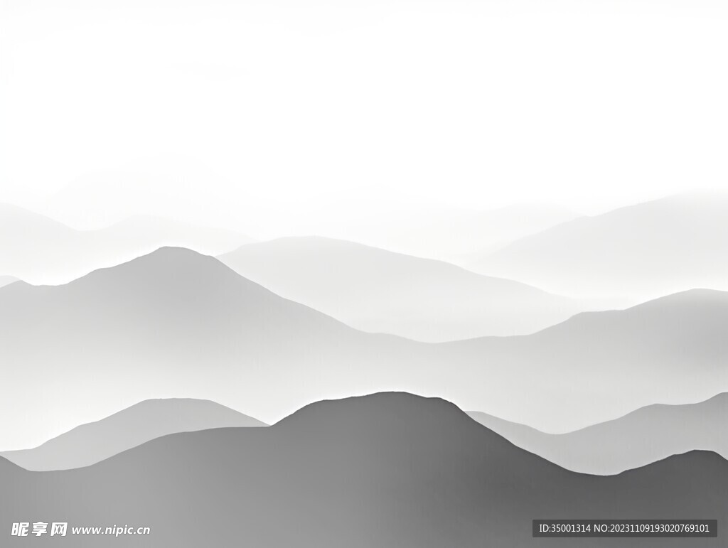 中式山水极简背景