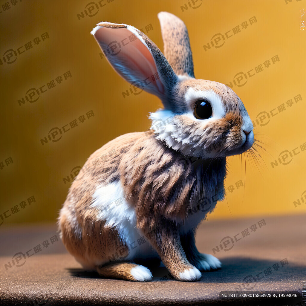 全身3D立体萌兔真实感带奇妙场