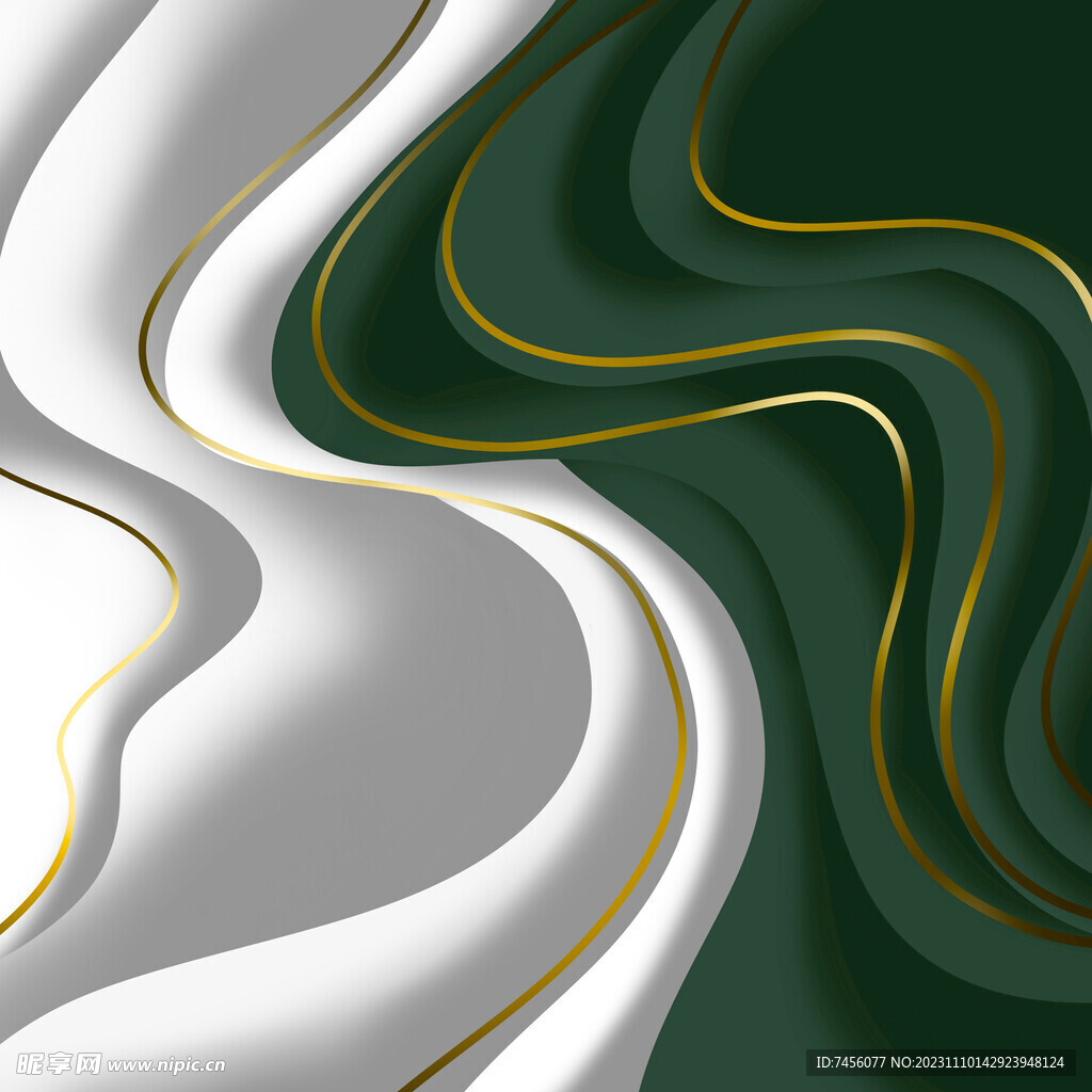 几何线条抽象水彩挂画装饰画