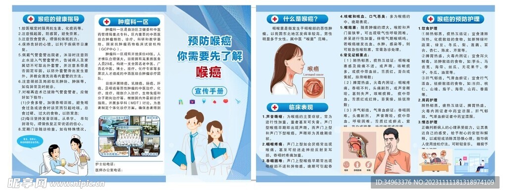 喉癌三折页