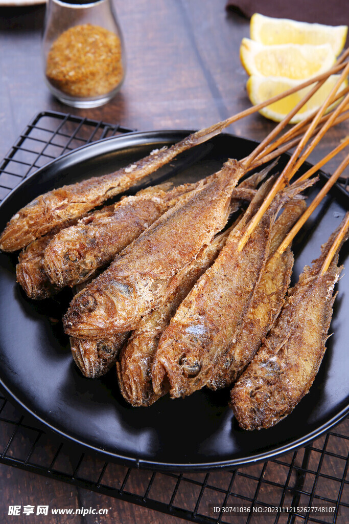 烤小黄鱼串