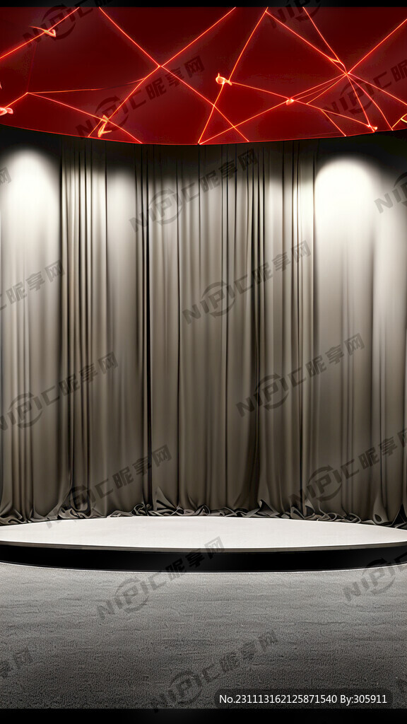 网红直播背景布 直播场景效果图