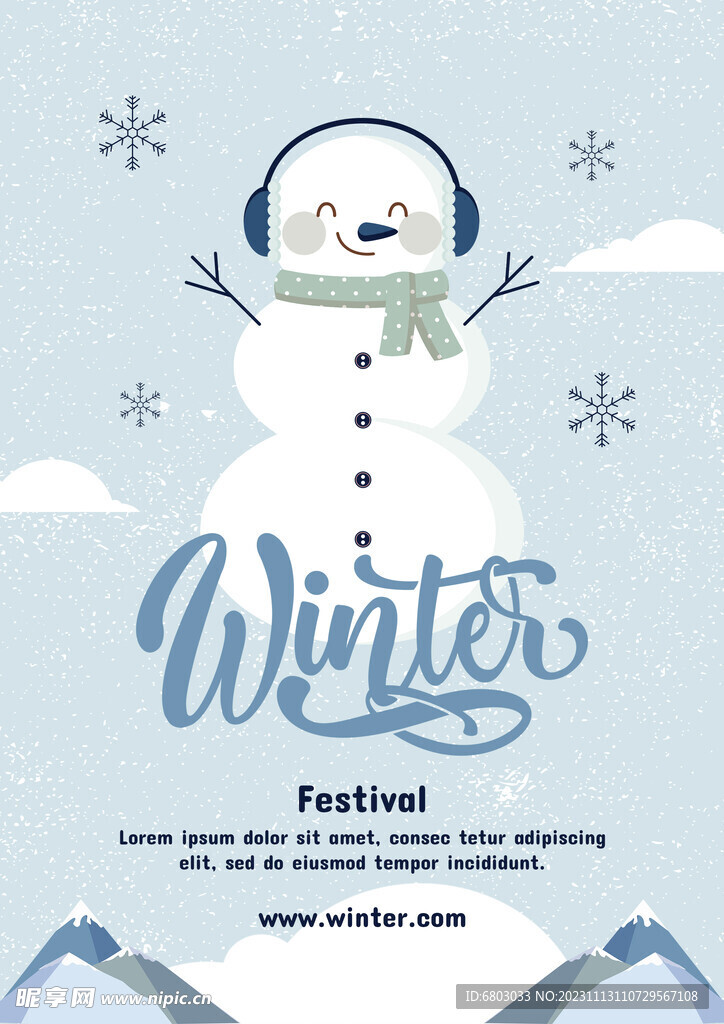 雪人海报