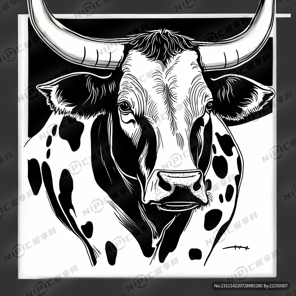 手绘 黑白 简单 线稿 层次