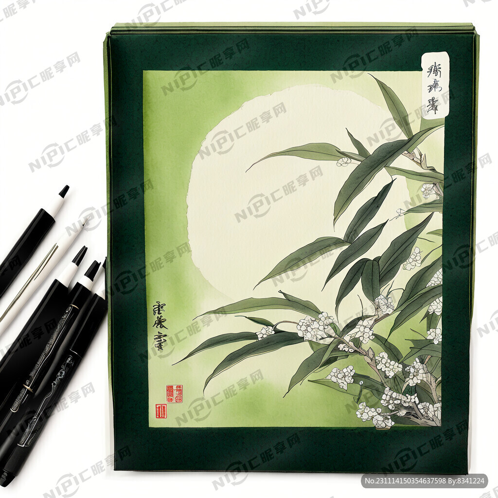 绿色产品黑白纸箱