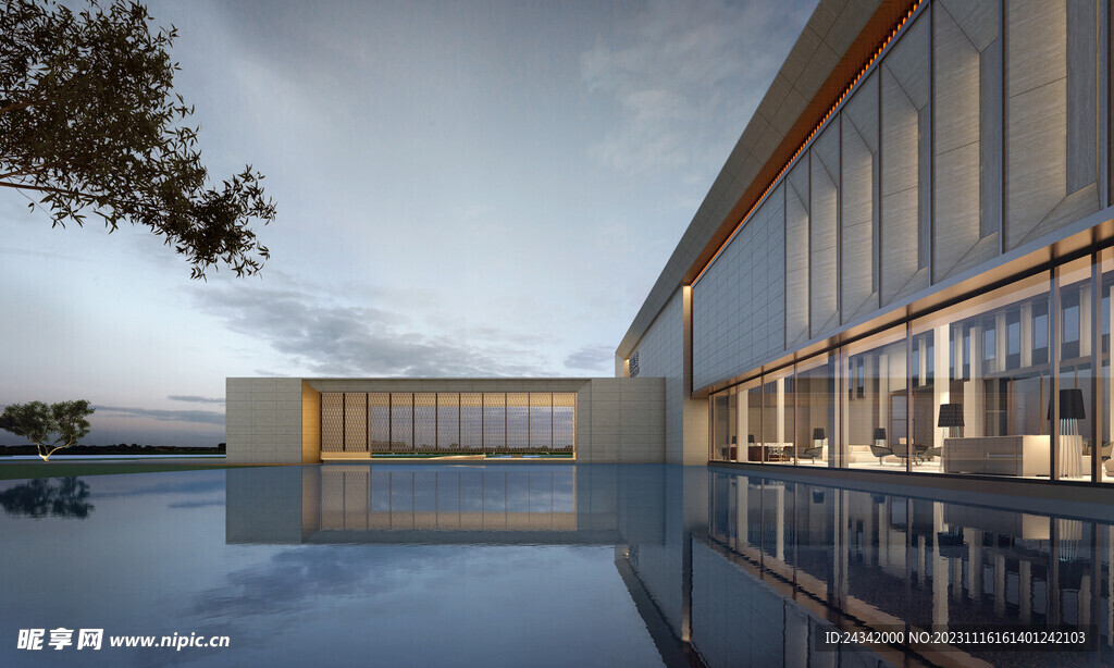 售楼处景观设计效果图