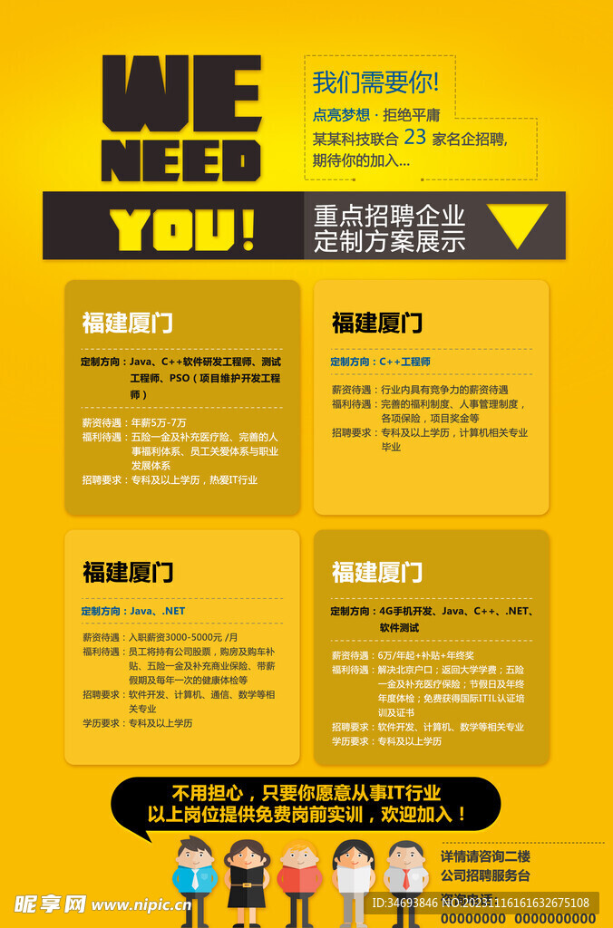 企业人才招聘海报