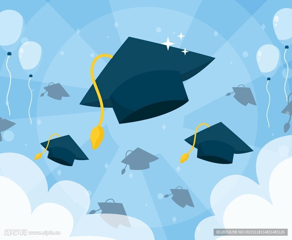 毕业帽图