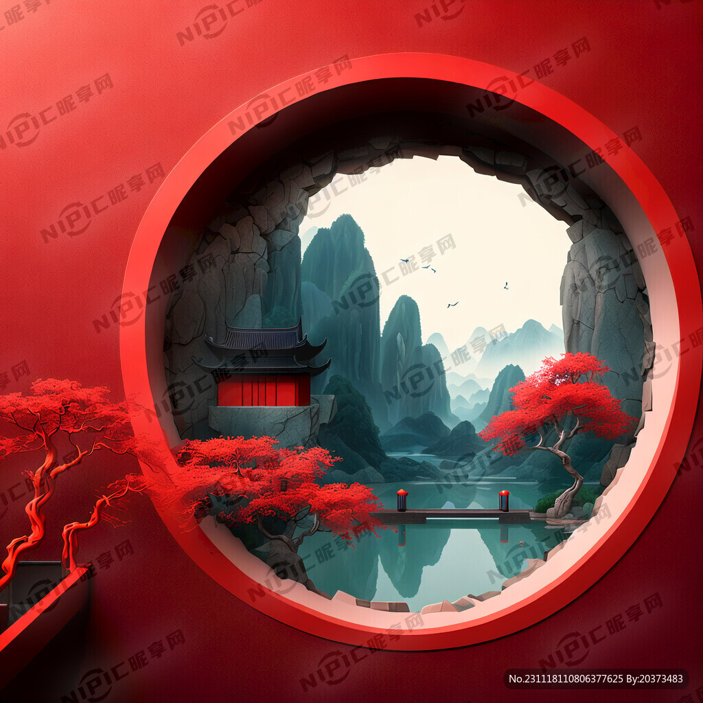 一个现代的网红打卡墙