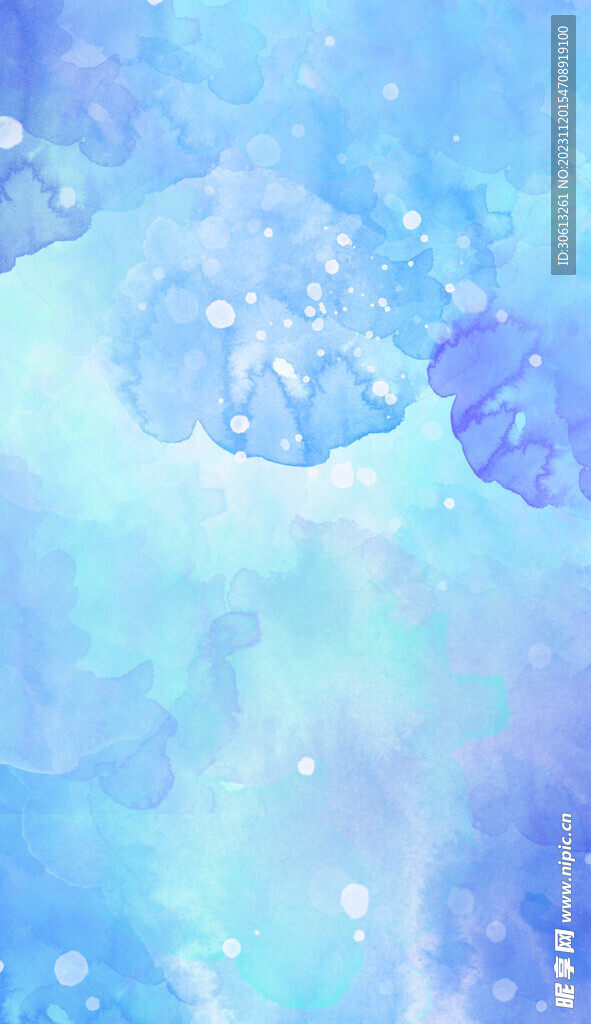 蓝色水彩背景