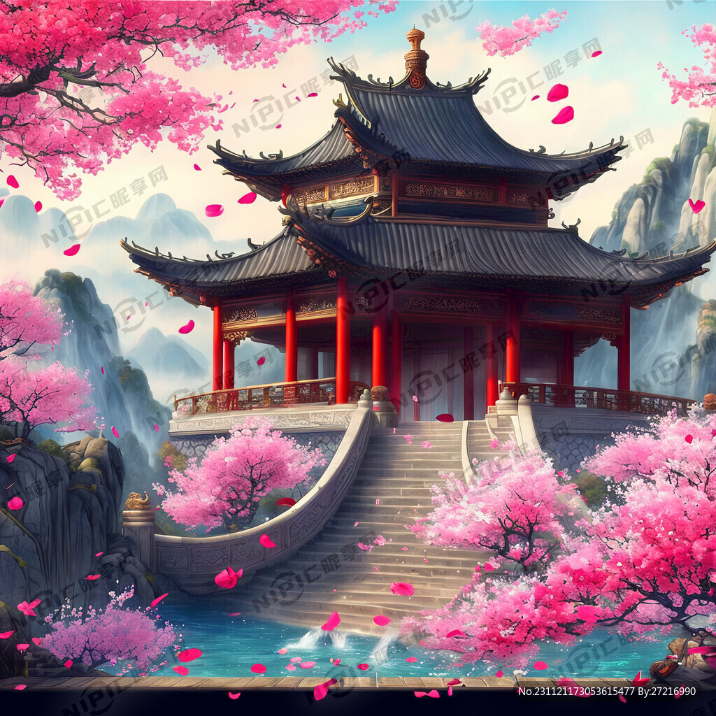 游戏梦幻唯美新中式风景 超高清