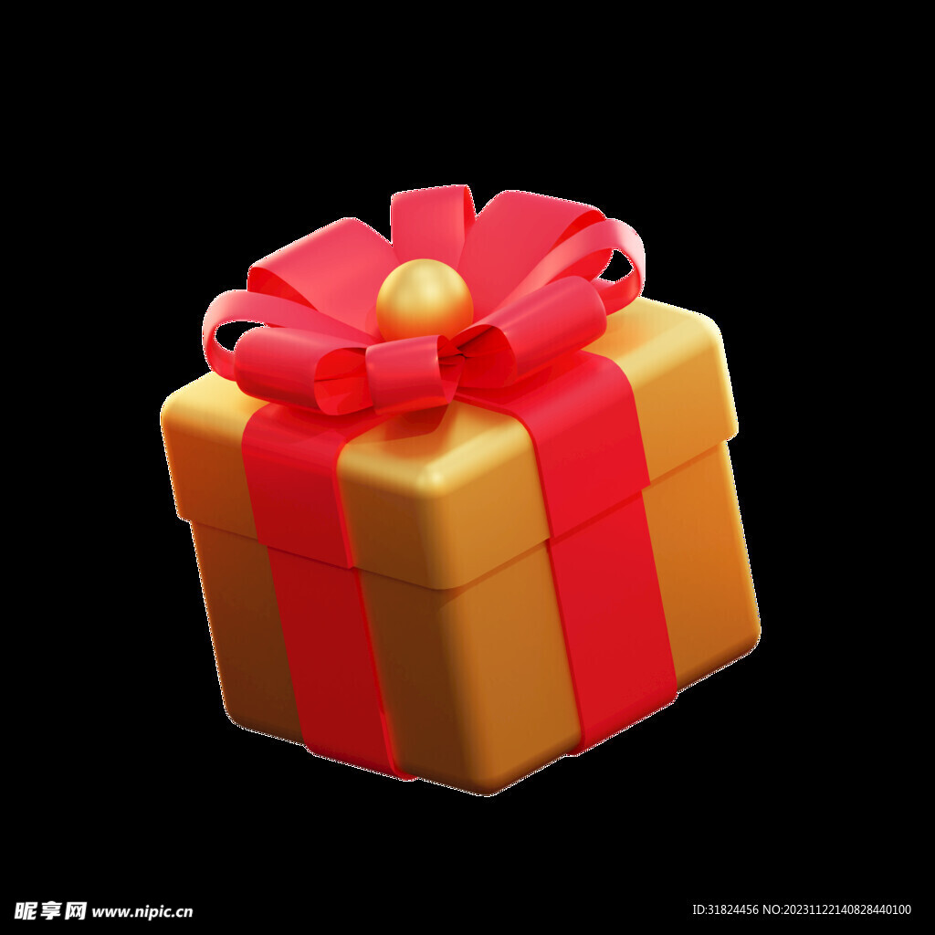 圣诞礼品盒3D素材