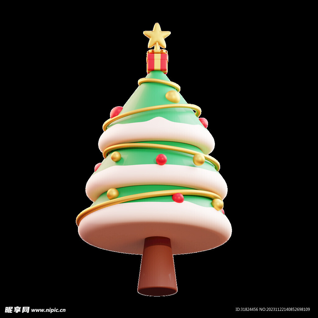 圣诞3D素材圣诞树