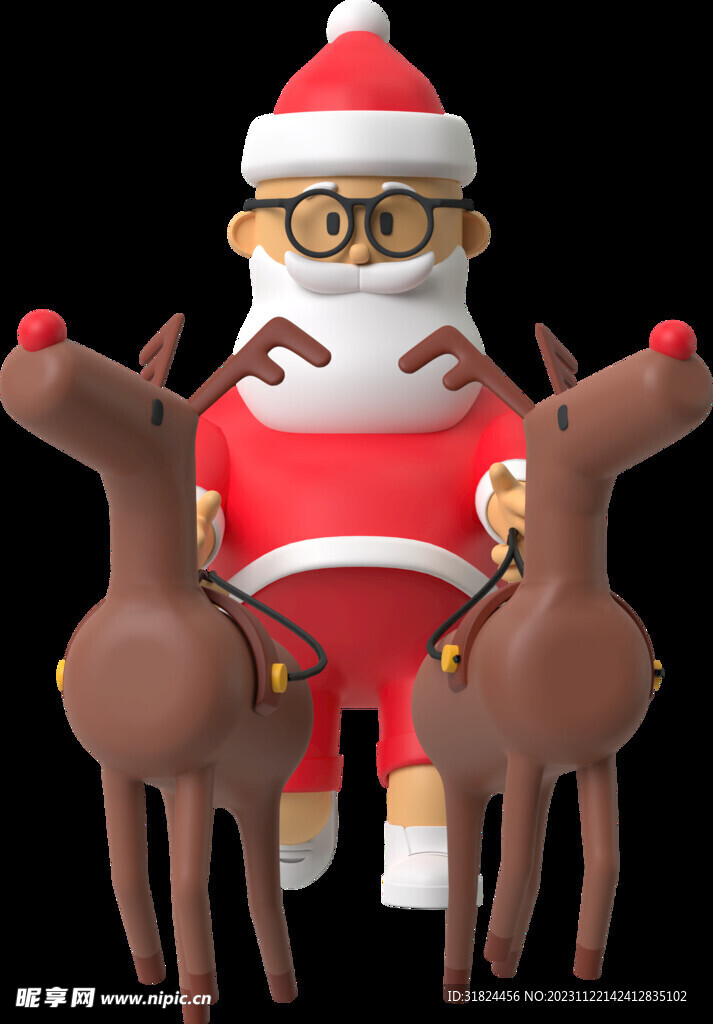 圣诞老人3d素材