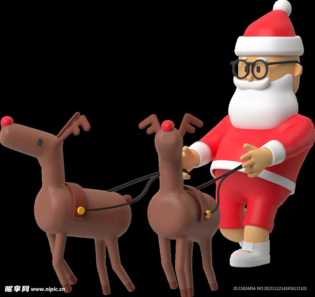 圣诞老人圣诞3D素材