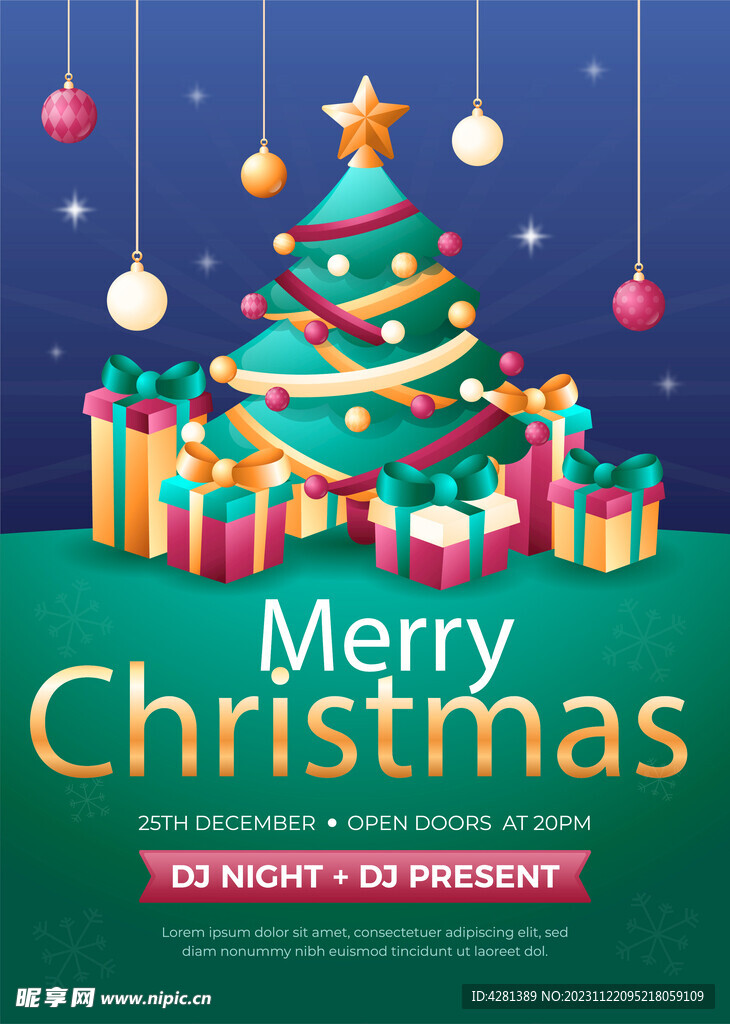 圣诞节海报