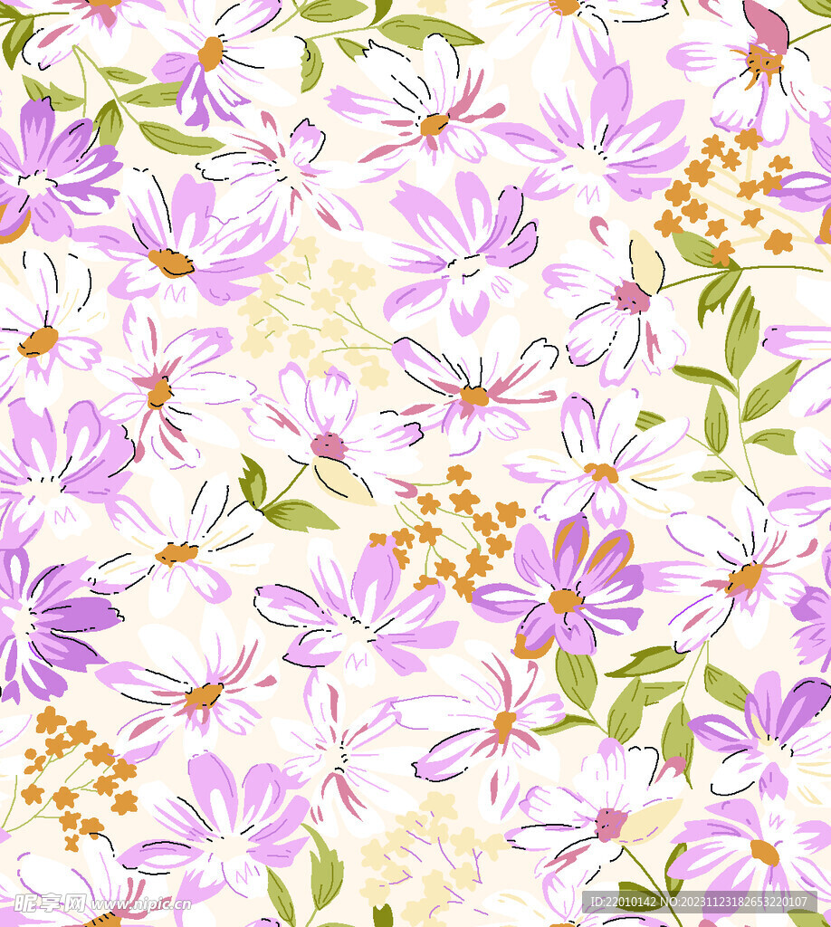 大花 小碎花  扎染  拼接花