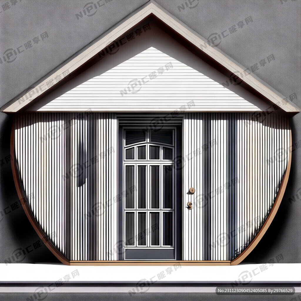 房子 波浪纹 相结合 线条