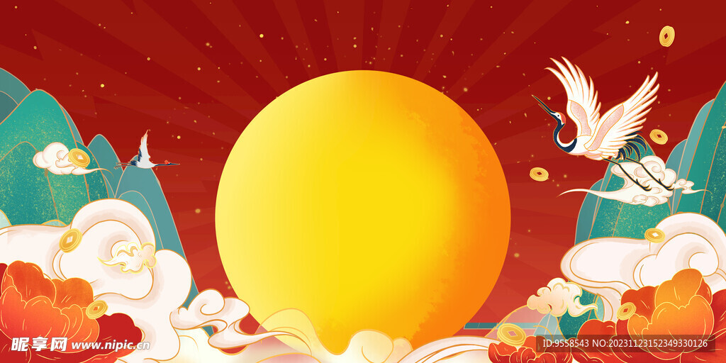 国潮 传统 中国风 年会背景