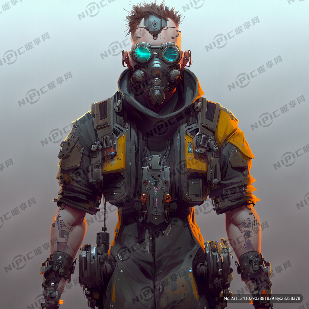 装备 赛博朋克 全身 细节