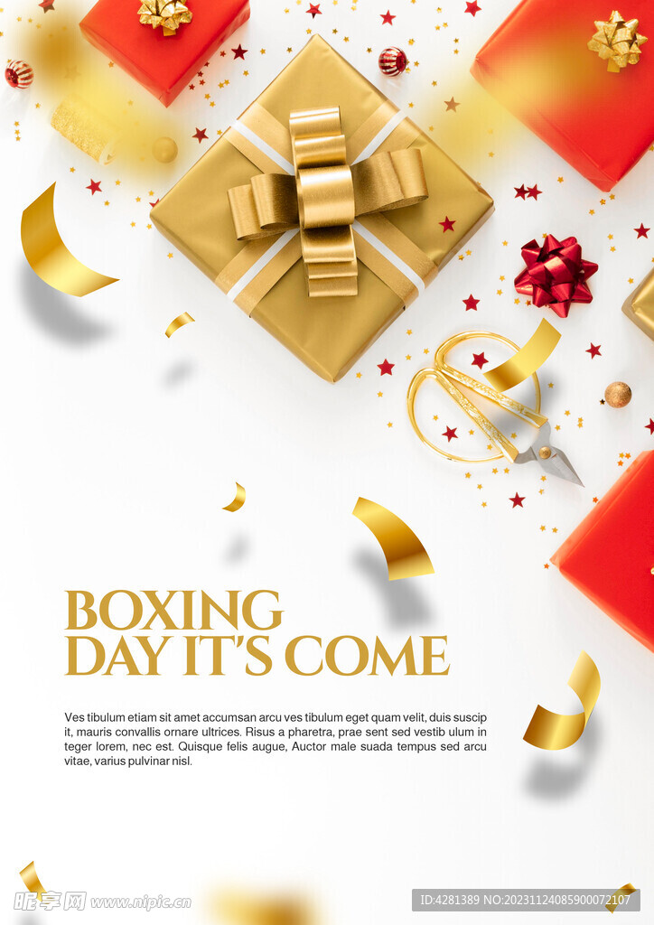 圣诞节销售高清海报