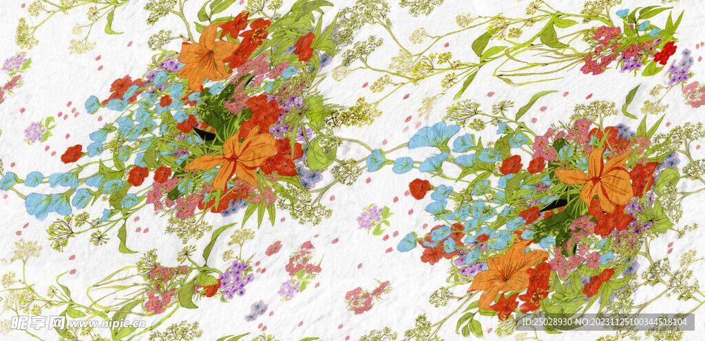 碎花 乱花 喇叭花