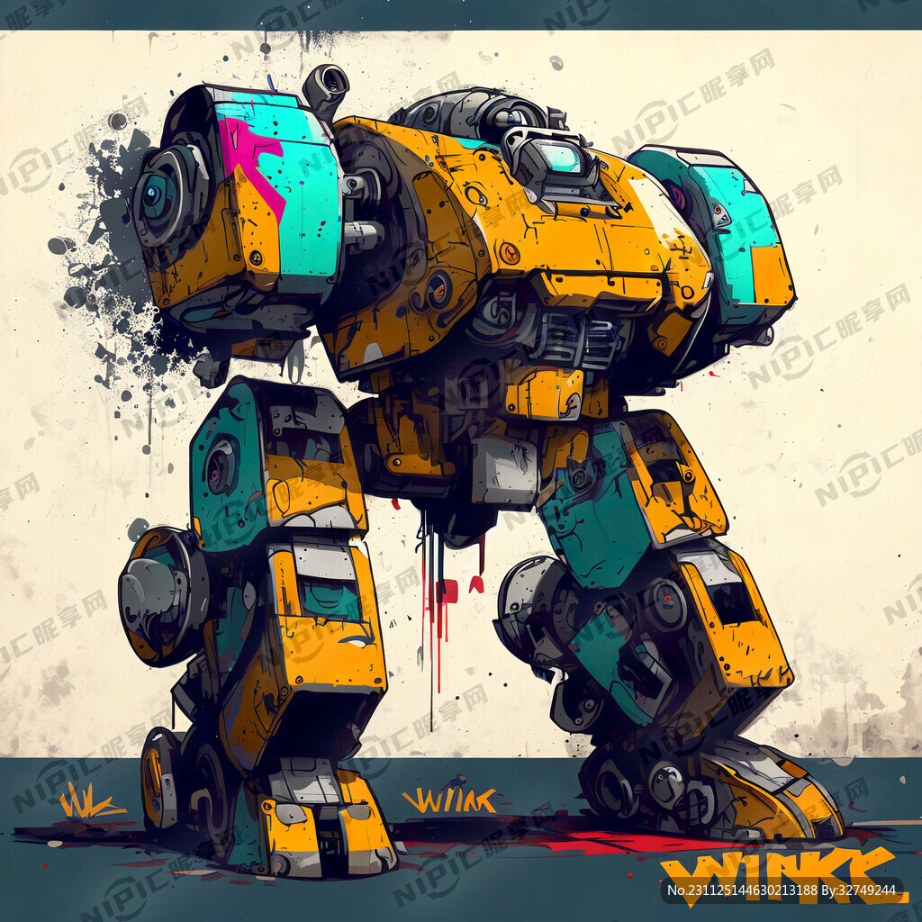 维克托 机械 涂鸦风格