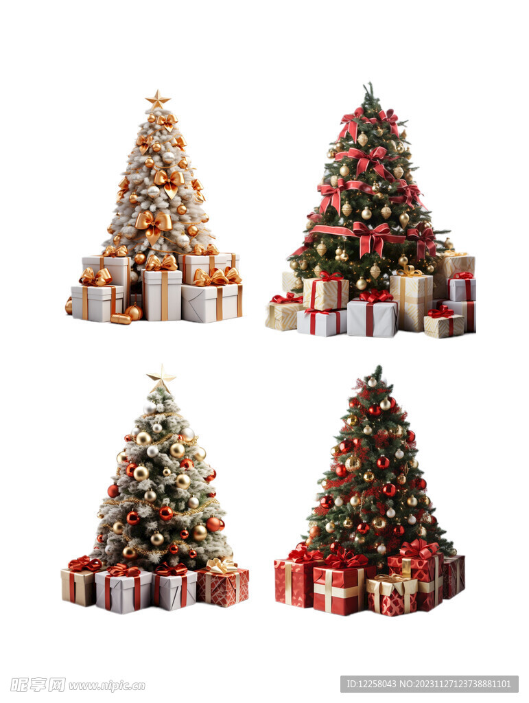 圣诞树PS分层素材