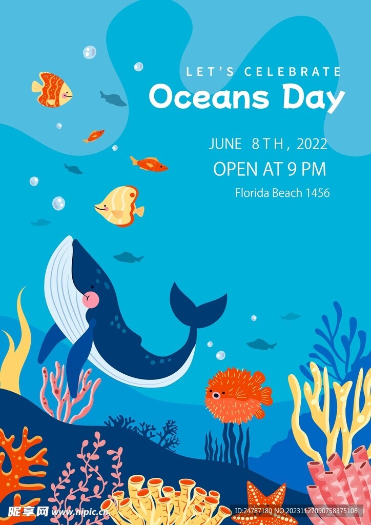海洋节海报