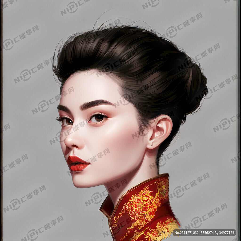 设计师头像 时尚 手绘