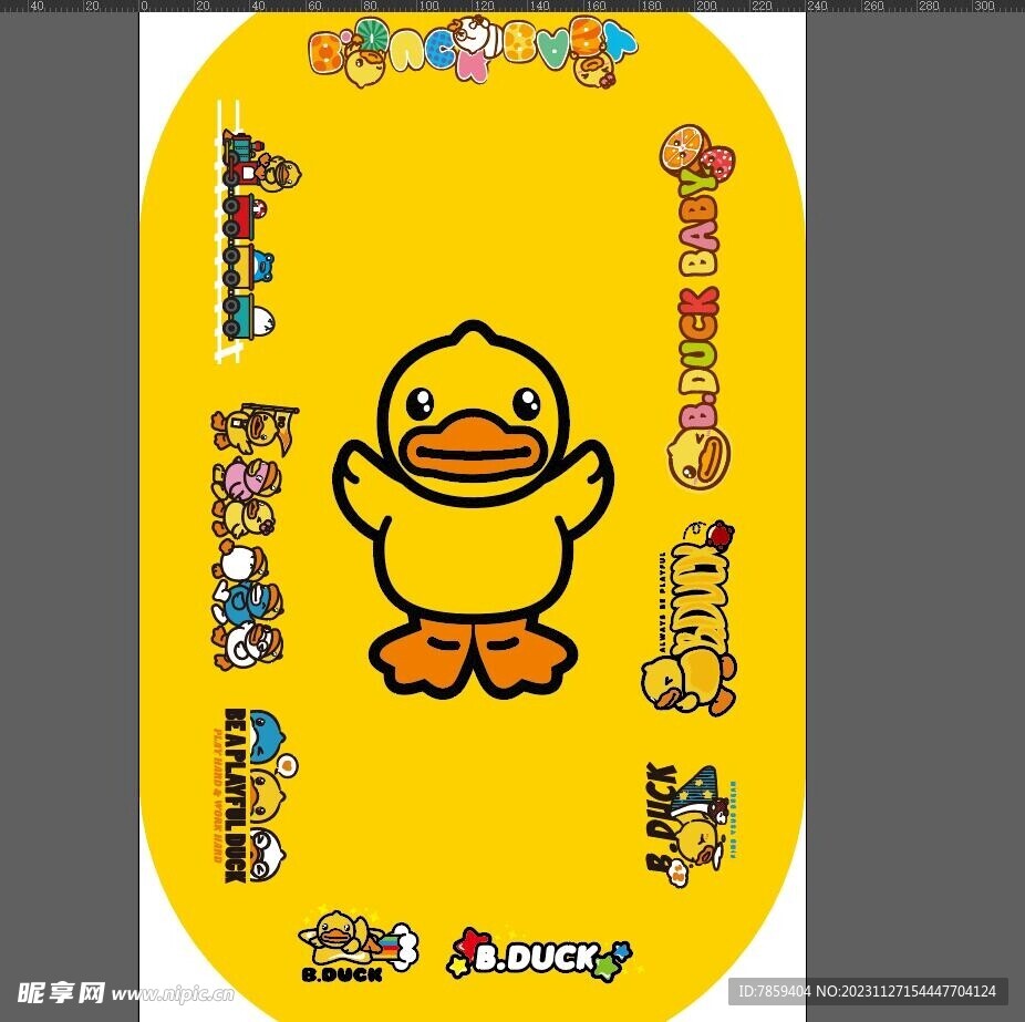 小黄鸭地贴