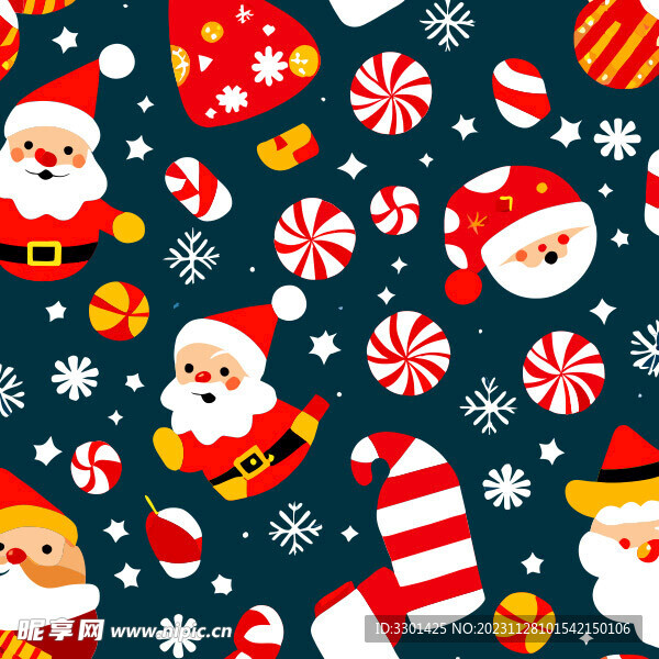 可爱圣诞元素 