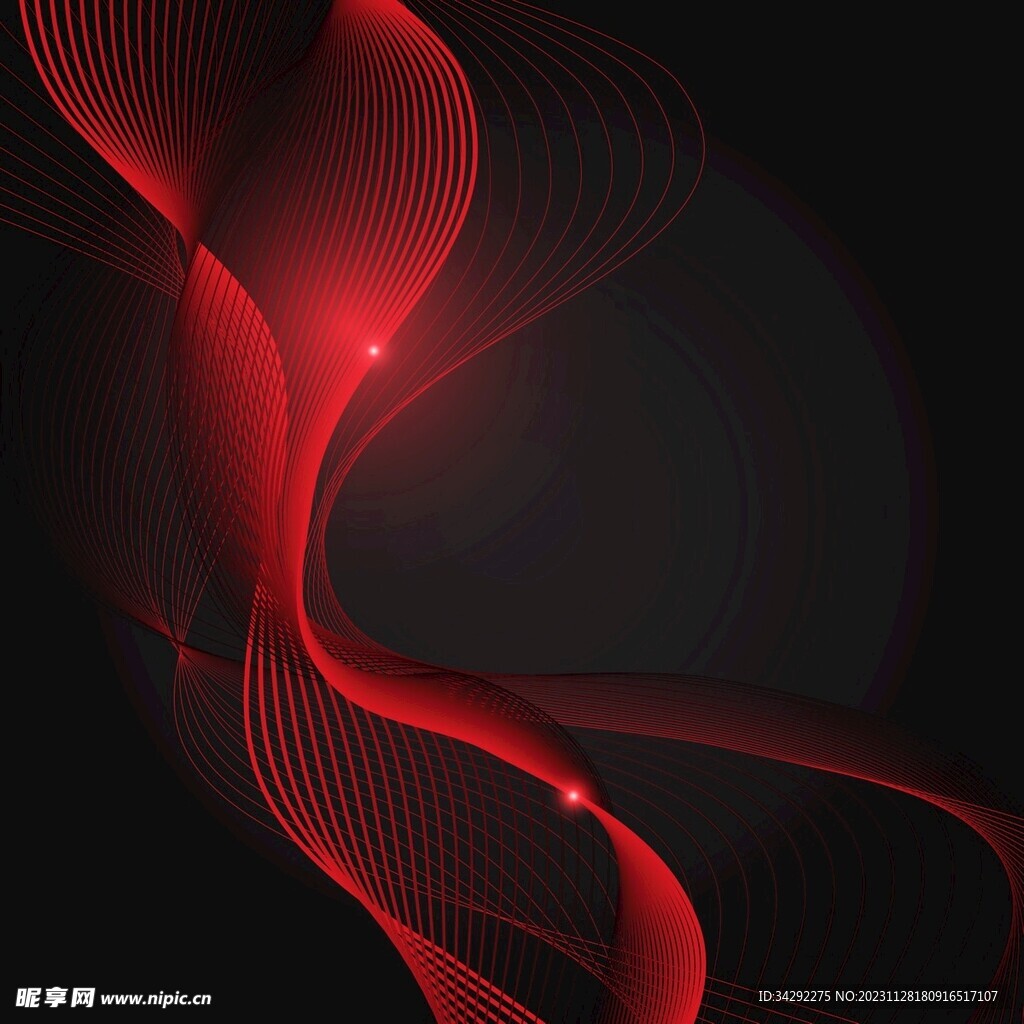 红色曲线 科技曲线 红色科技曲