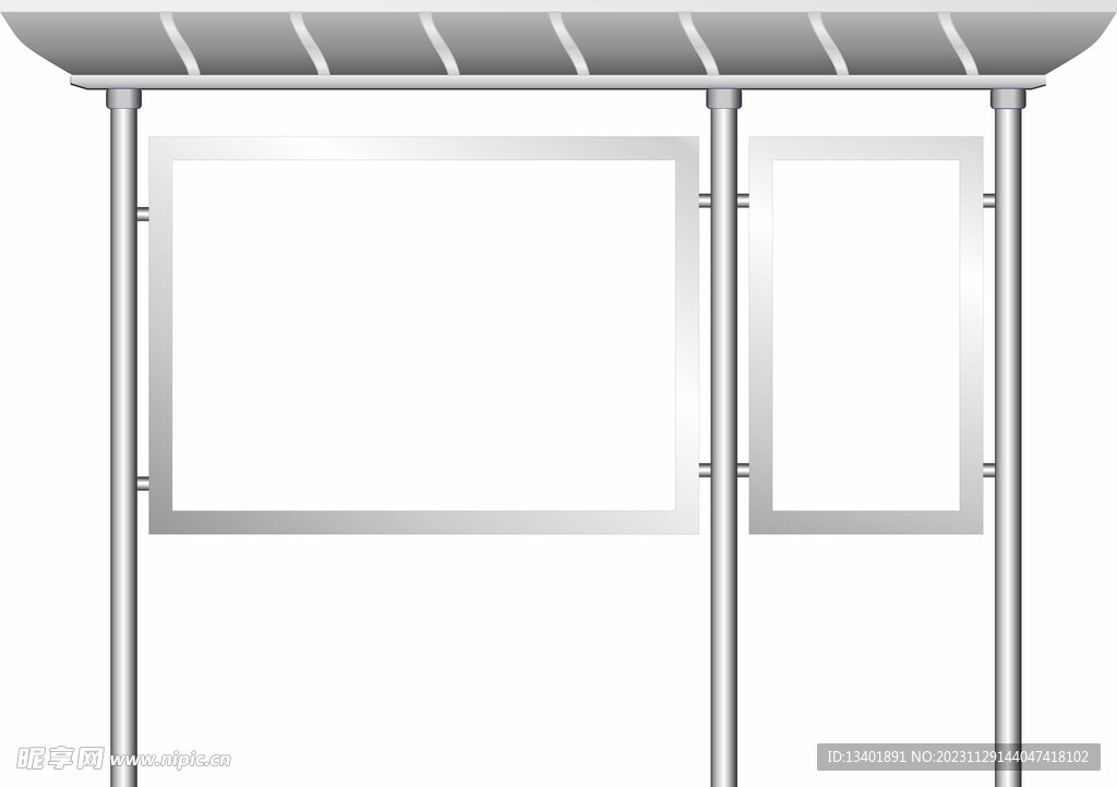 不锈钢宣传栏蓝