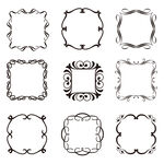 正方形花边边框