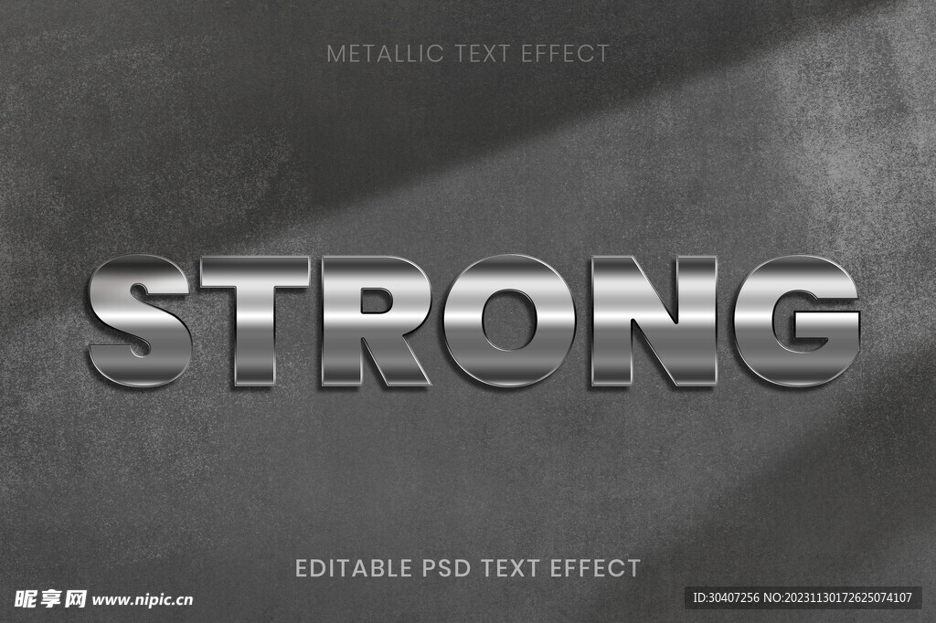 3D金属字特效图片