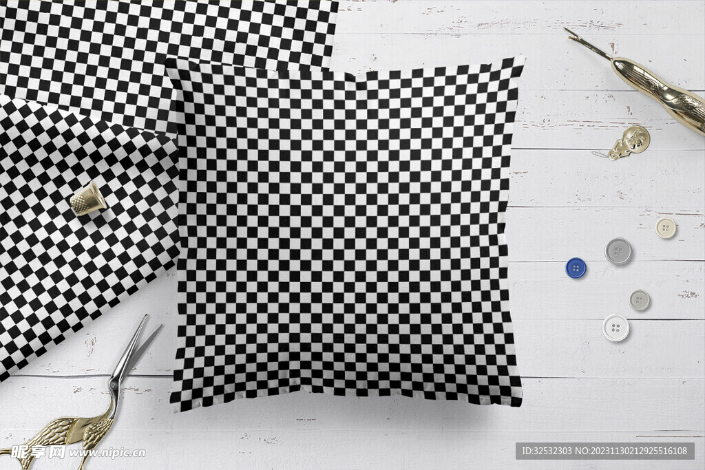 抱枕效果图样机