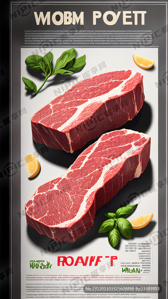 牛肉粉简介海报要配图