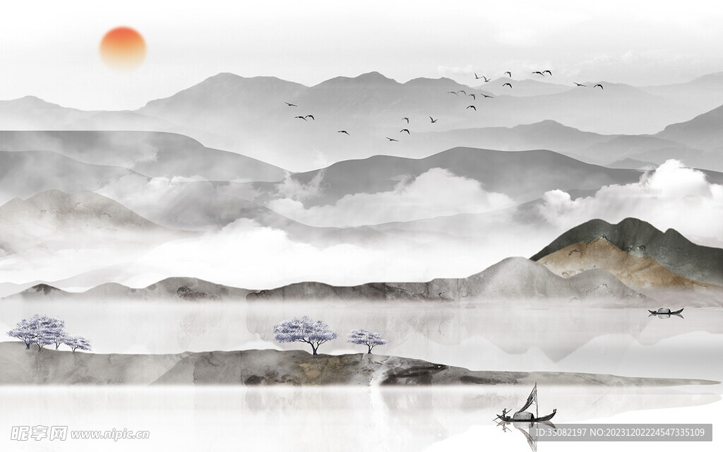 意境水墨山水