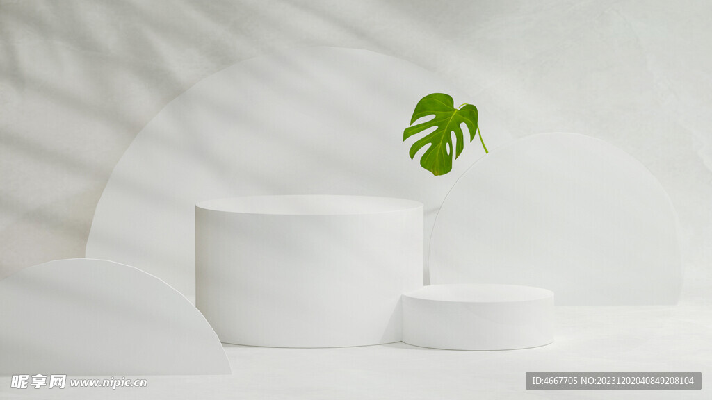 Ins风素雅光影电商产品展台