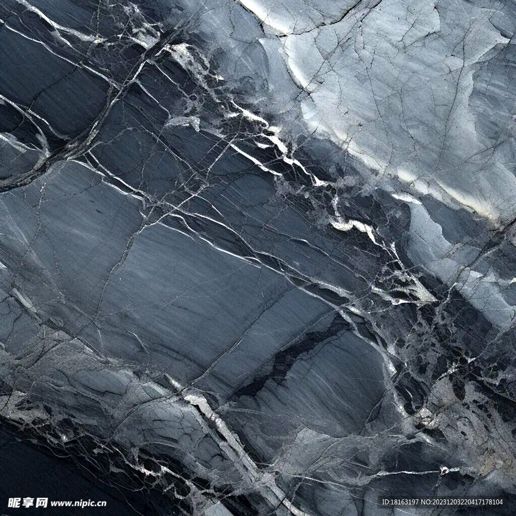 蓝灰色大气大理石底纹背景