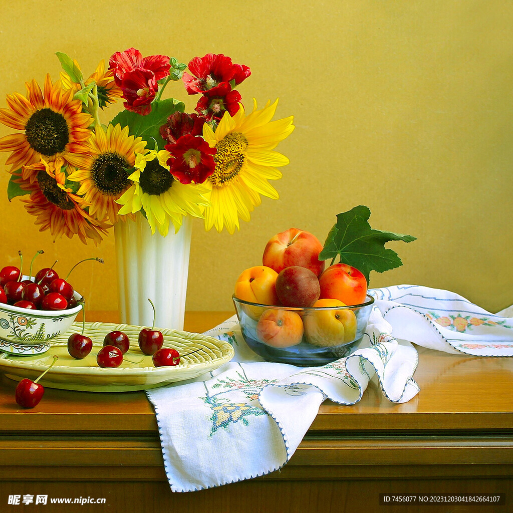 静物水果花卉花瓶挂画装饰画