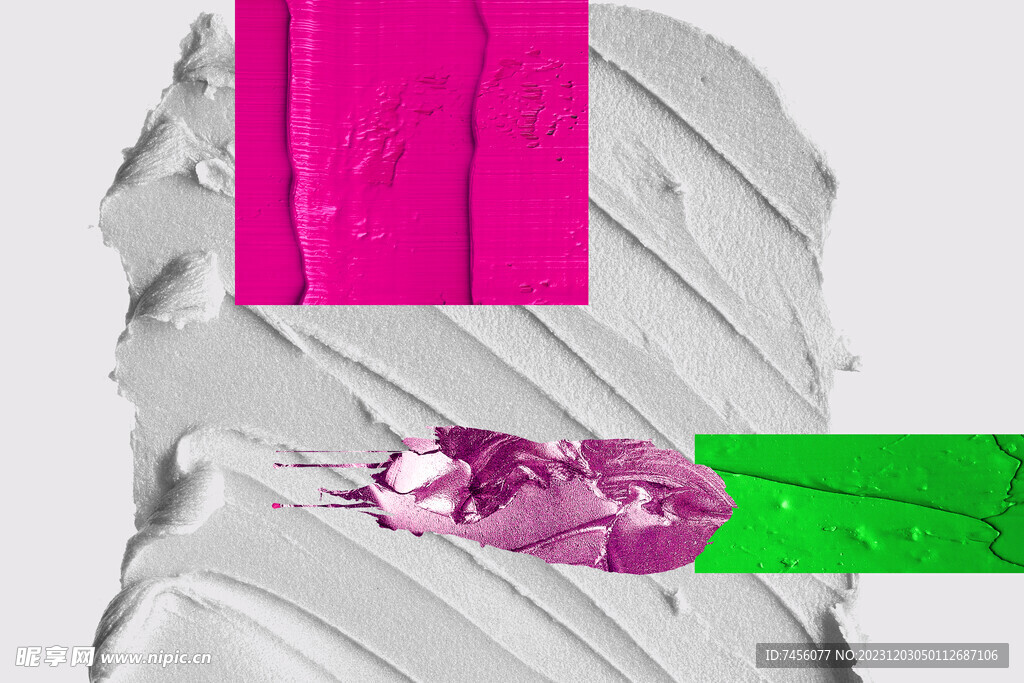 水彩色块抽象油画挂画