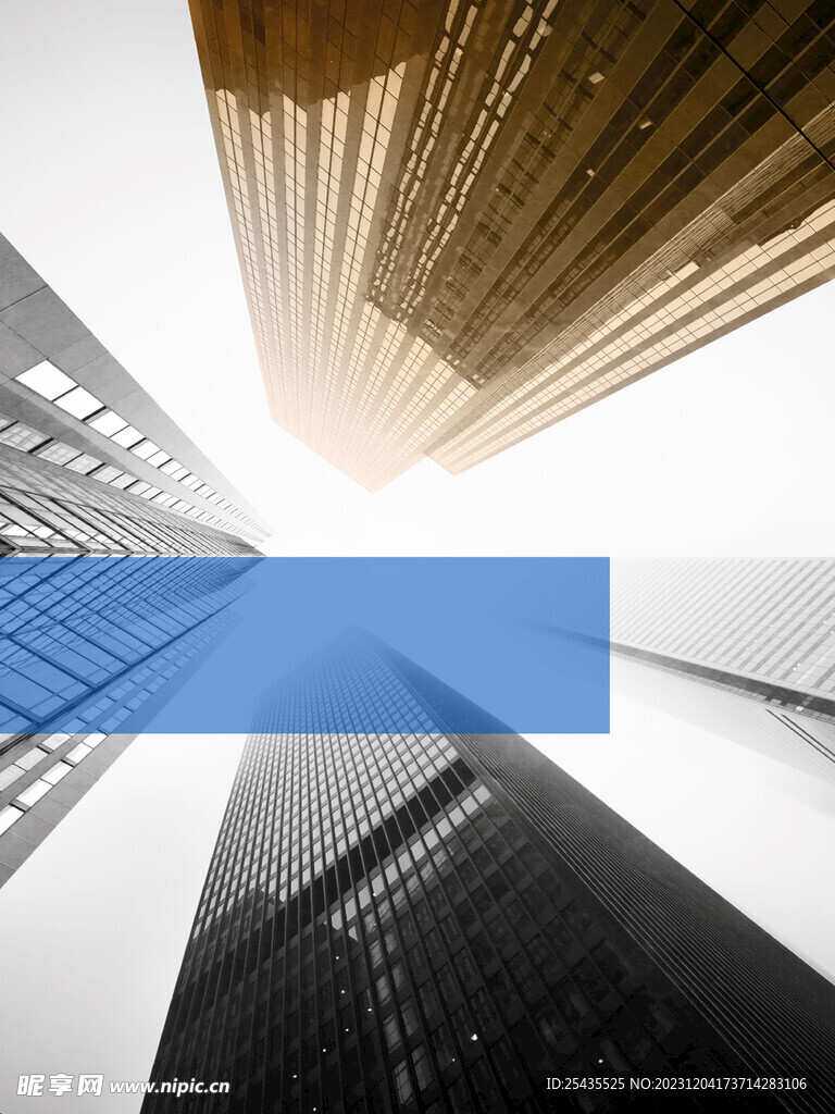 现代简约几何装饰画画心素材建筑